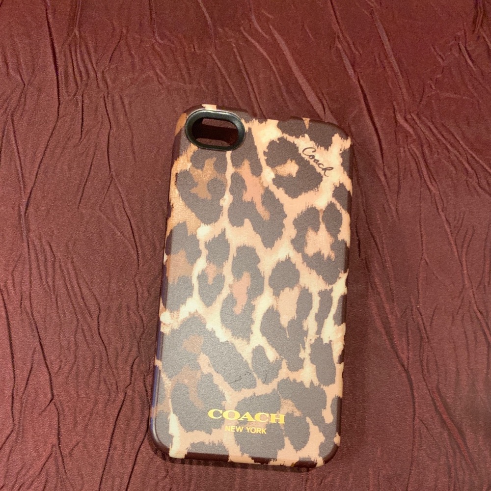 Coach leopard hardcase